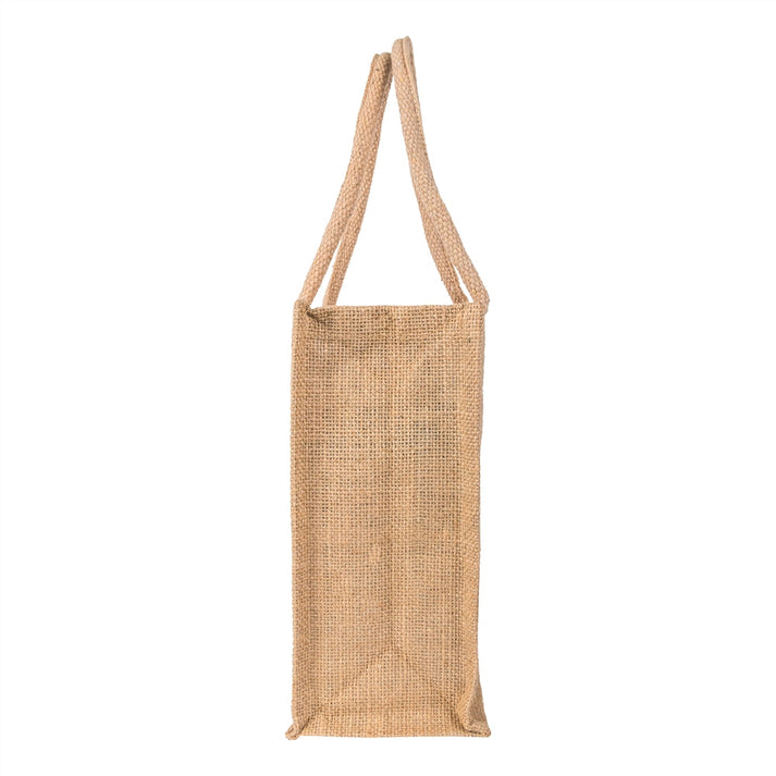 Natural Jute Bag 10X11X5 inch – With Zip - Image 5