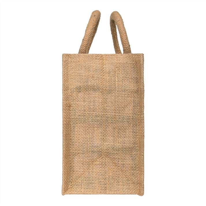 Window 10x8x5 inch Jute Hamper Bag – With Zip - Image 4