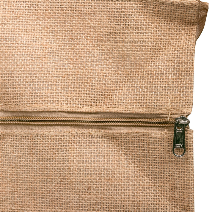 Window 11X11X8 Inch Jute Hamper Bag – With Zip - Image 6