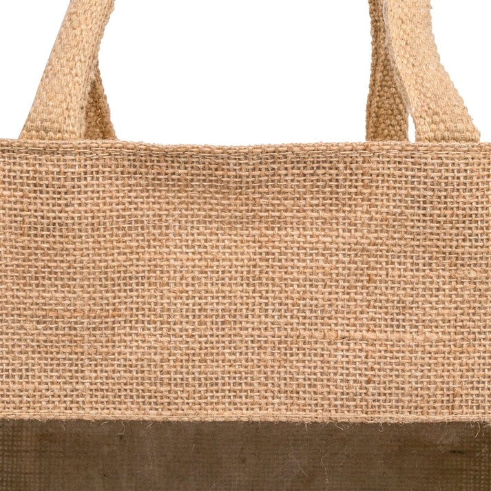 Window 11X11X8 Inch Jute Hamper Bag – With Zip - Image 5