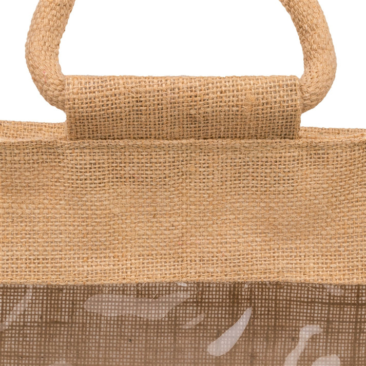 Window 12X10X5 Inch Jute Hamper Bag – With Zip - Image 5